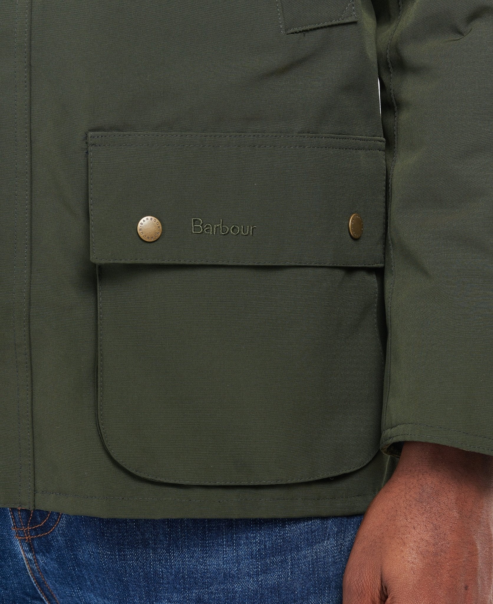 BARBOUR Waterproof Ashby Jacket SAGE - Henry Bucks