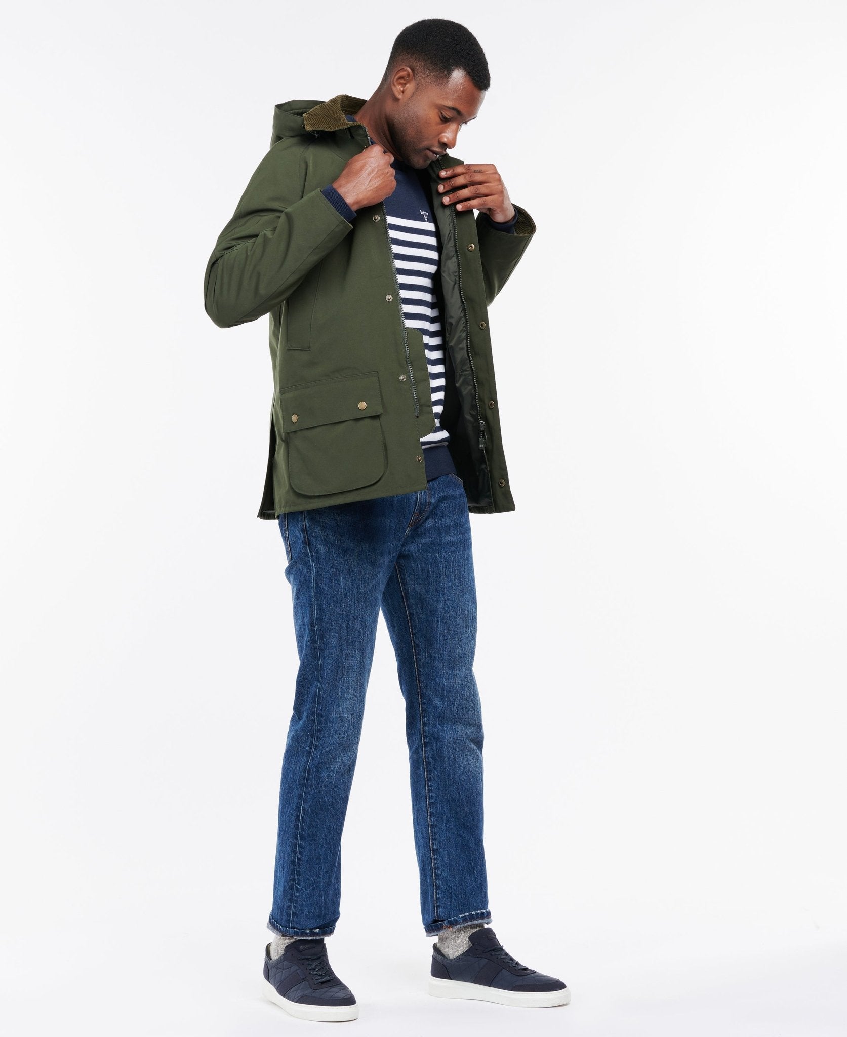 BARBOUR Waterproof Ashby Jacket SAGE - Henry Bucks