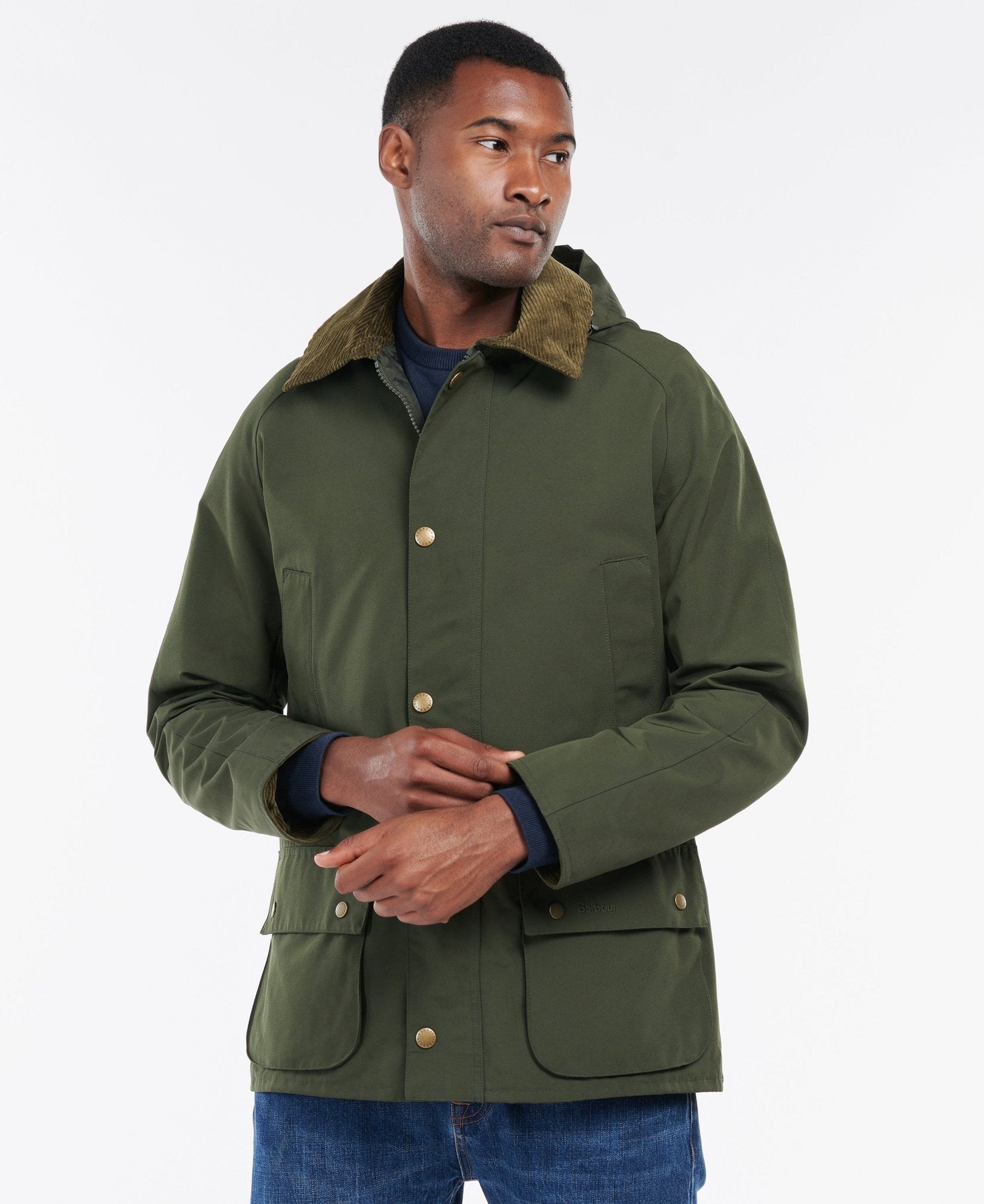 BARBOUR Waterproof Ashby Jacket SAGE - Henry Bucks