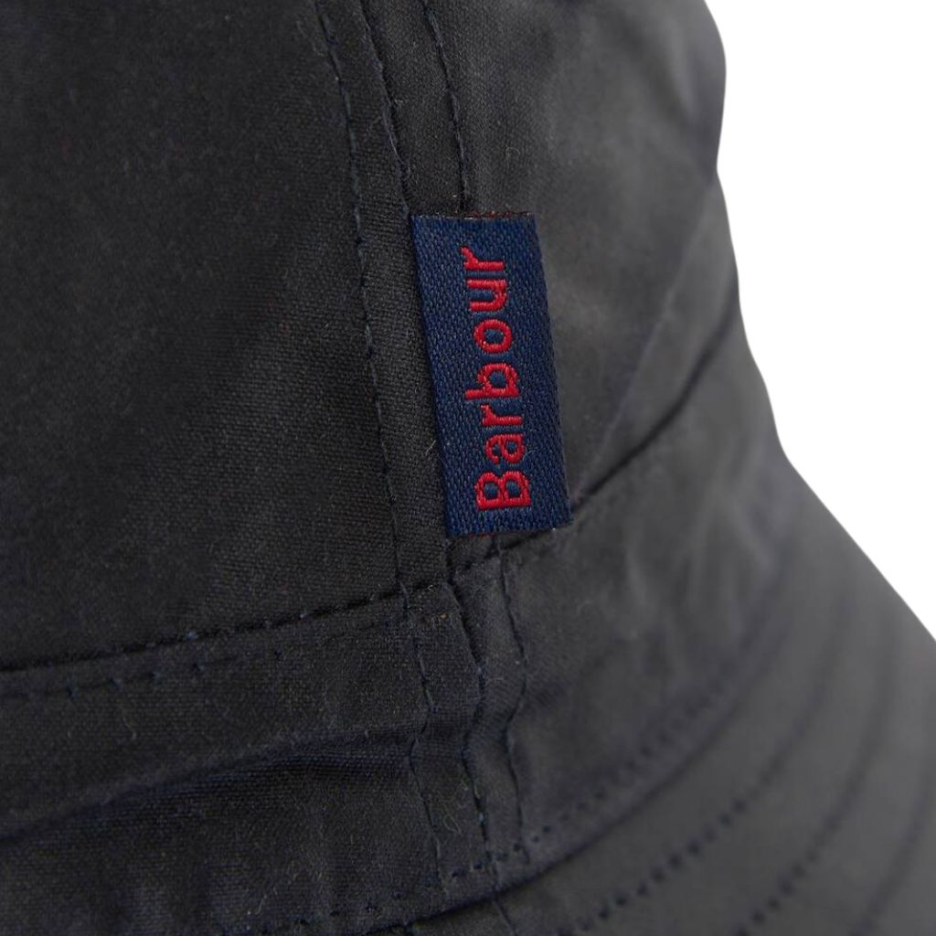 BARBOUR Waxed Cotton Bucket Hat NAVY - Henry Bucks