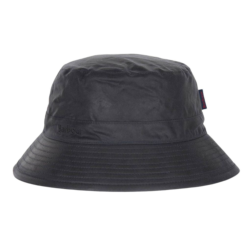 BARBOUR Waxed Cotton Bucket Hat NAVY - Henry Bucks