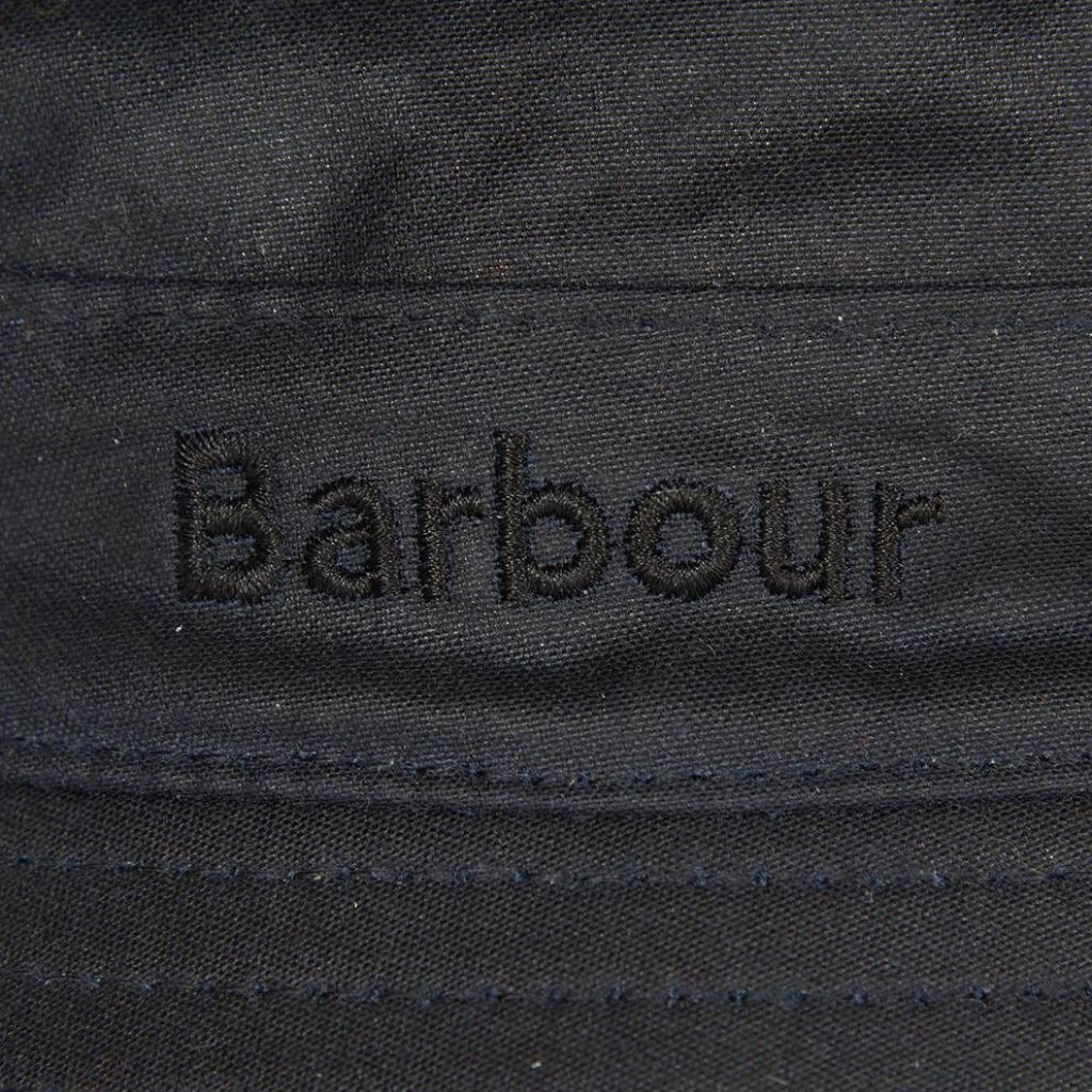 BARBOUR Waxed Cotton Bucket Hat NAVY - Henry Bucks