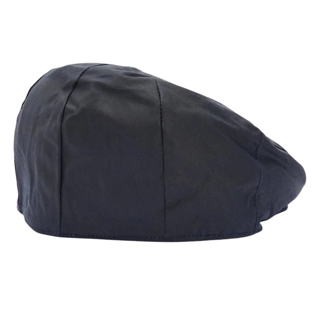 BARBOUR Waxed Cotton Flat Cap NAVY - Henry Bucks