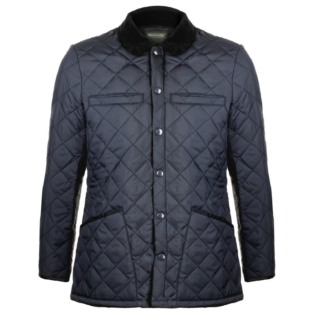 BEAUCAIRE Bond Quilted Jacket NAVY REG - Henry Bucks