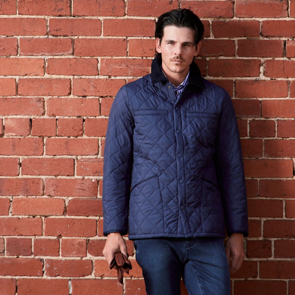 BEAUCAIRE Bond Quilted Jacket NAVY REG - Henry Bucks