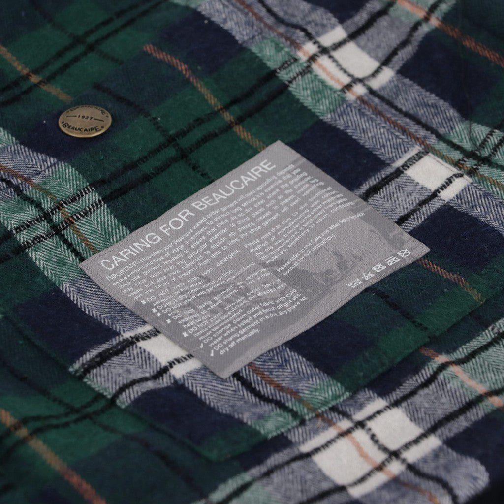 BEAUCAIRE British Millerain Waxed Jacket NAVY - Henry Bucks