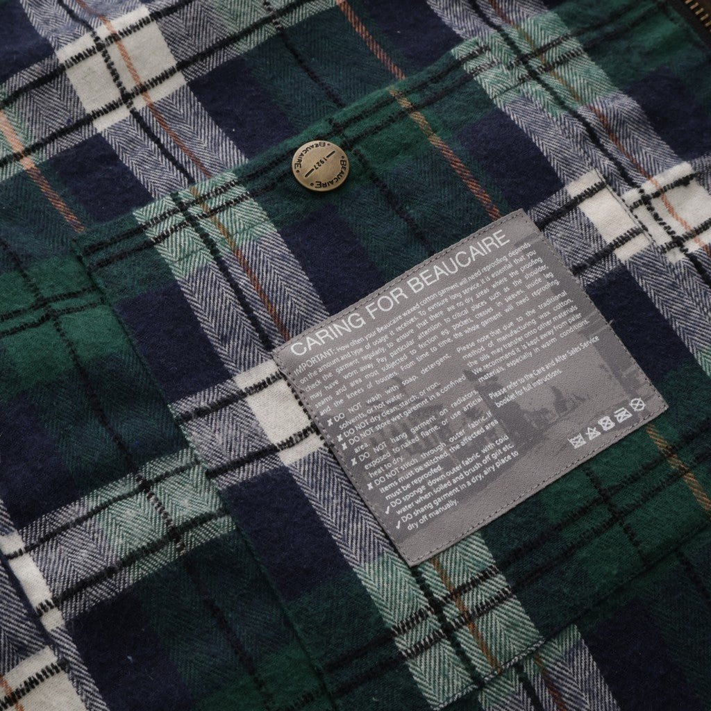 BEAUCAIRE British Millerain Waxed Jacket OLIVE - Henry Bucks
