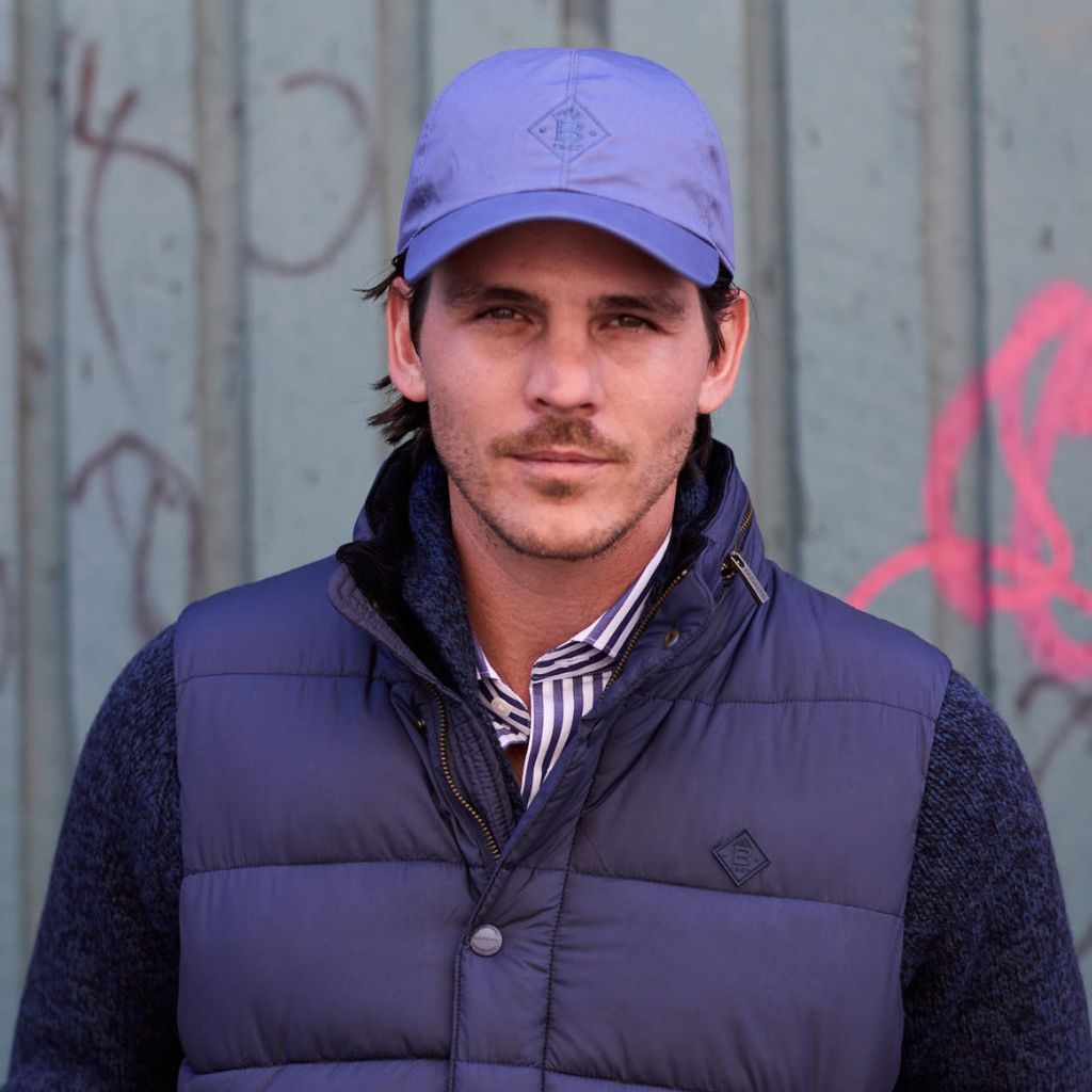 BEAUCAIRE Cotton Baseball Cap INDIGO - Henry Bucks