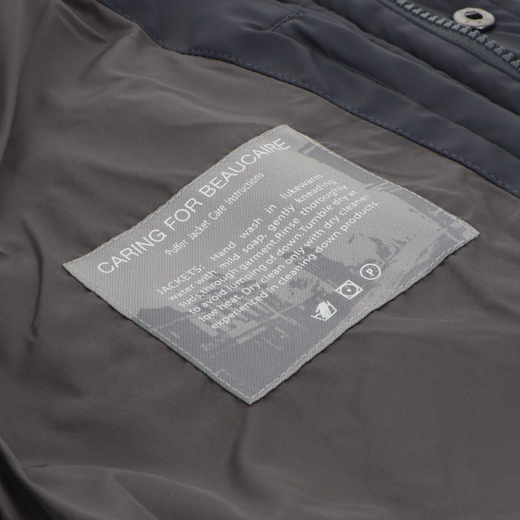 BEAUCAIRE Diamond Quilted Jacket NAVY WASH - Henry Bucks