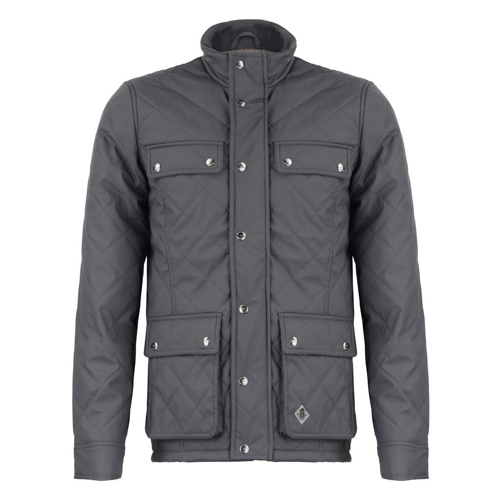 BEAUCAIRE Diamond Quilted Jacket NAVY WASH - Henry Bucks