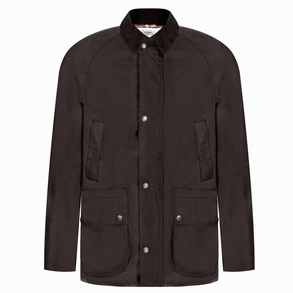 BEAUCAIRE Eastwood Waxed Jacket BROWN REG - Henry Bucks