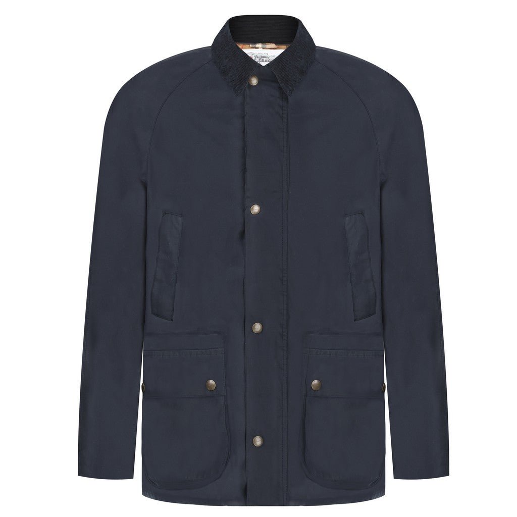 BEAUCAIRE Eastwood Waxed Jacket NAVY REG - Henry Bucks