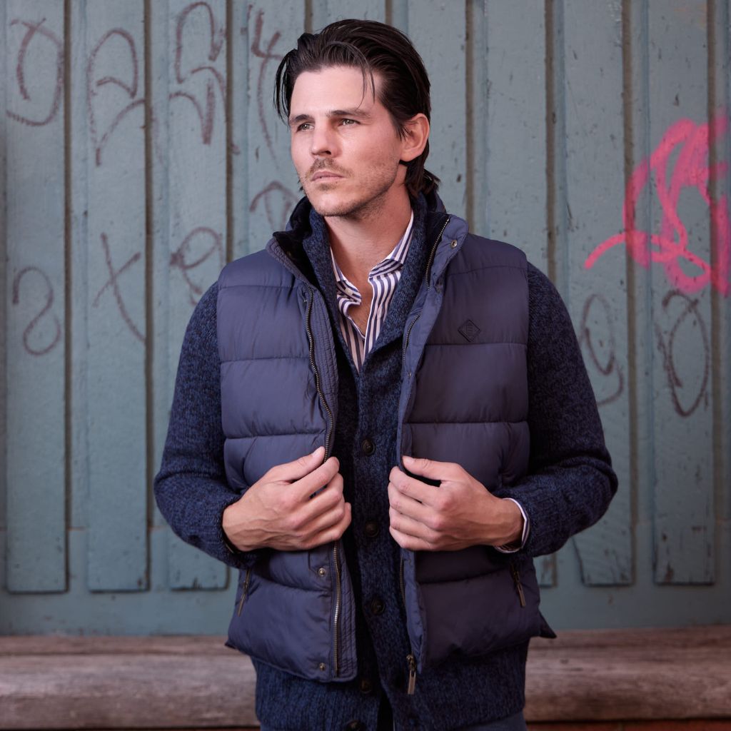 BEAUCAIRE Fred Puffer Gilet NAVY REG - Henry Bucks