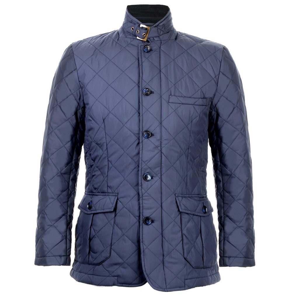 BEAUCAIRE James Quilted Jacket NAVY REG - Henry Bucks