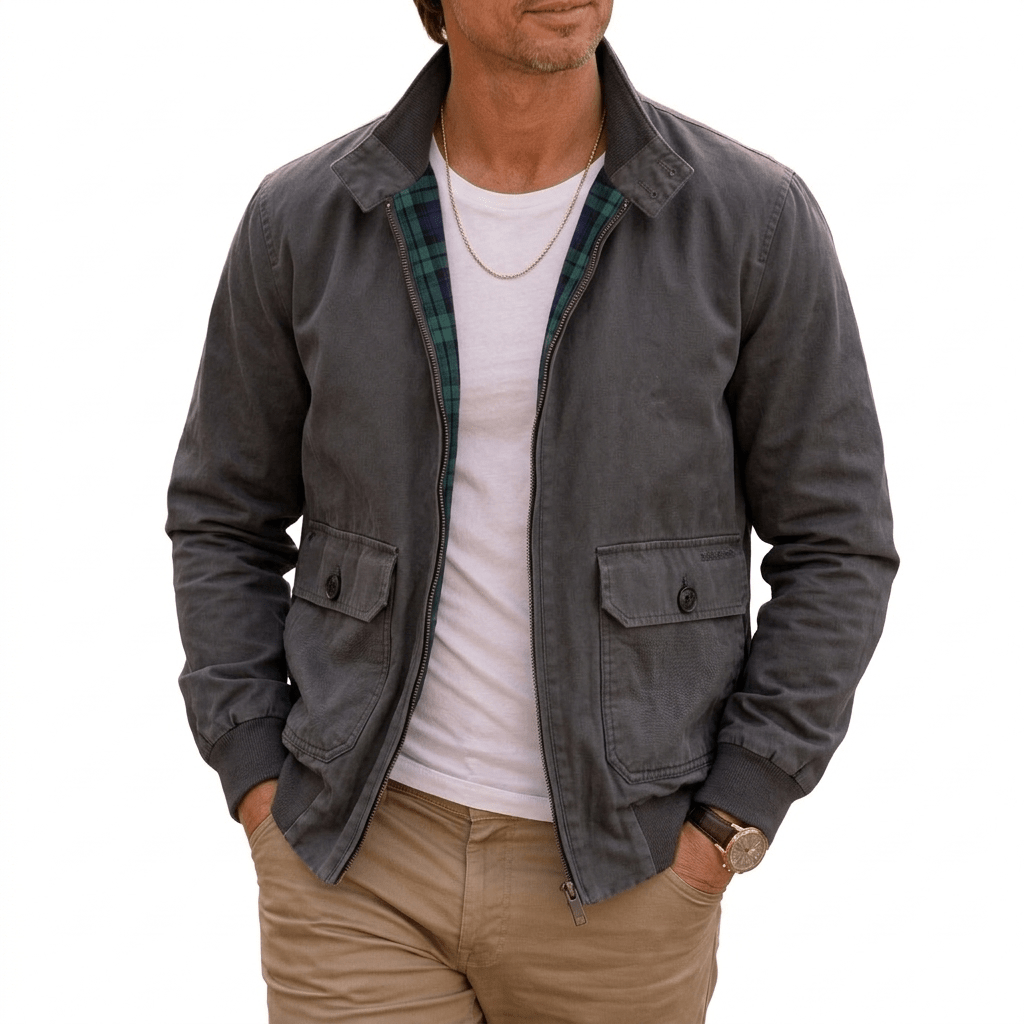 BEAUCAIRE Ribbed Jacket NAVY - Henry Bucks