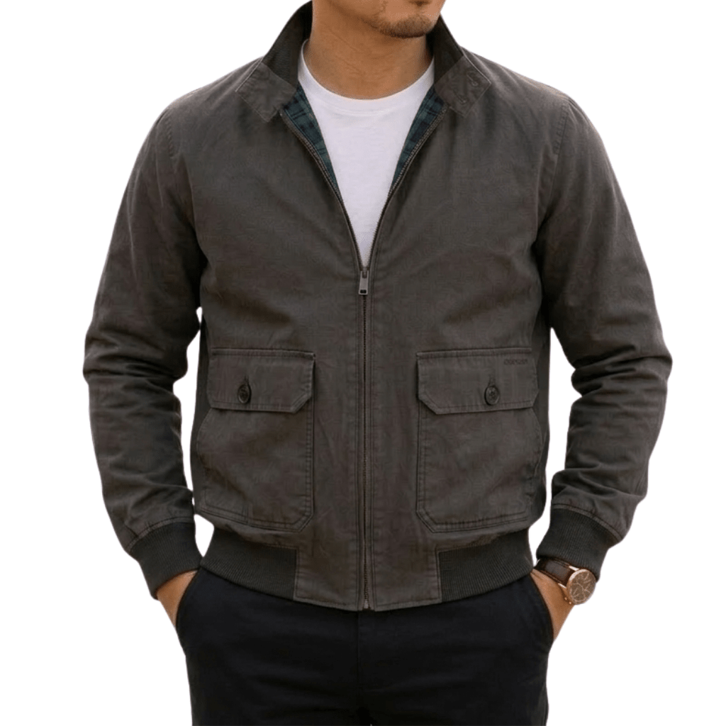 BEAUCAIRE Ribbed Jacket OLIVE - Henry Bucks