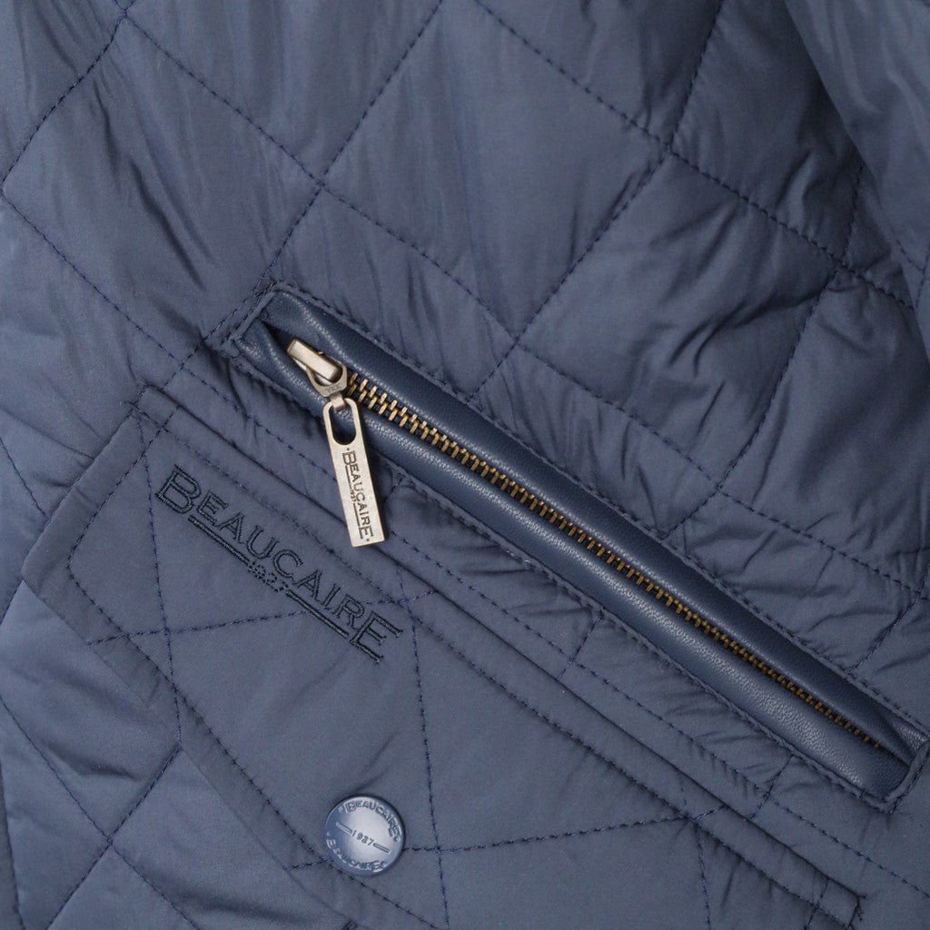 BEAUCAIRE Windsor Quilted Jacket NAVY REG - Henry Bucks