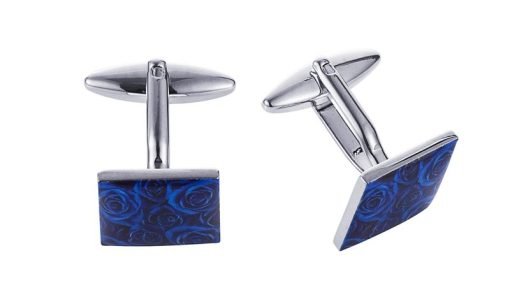 Blue Floral print Cufflinks - Henry BucksCufflinks52AW230115