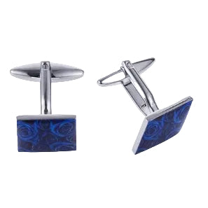 Blue Floral print Cufflinks - Henry BucksCufflinks52AW230115