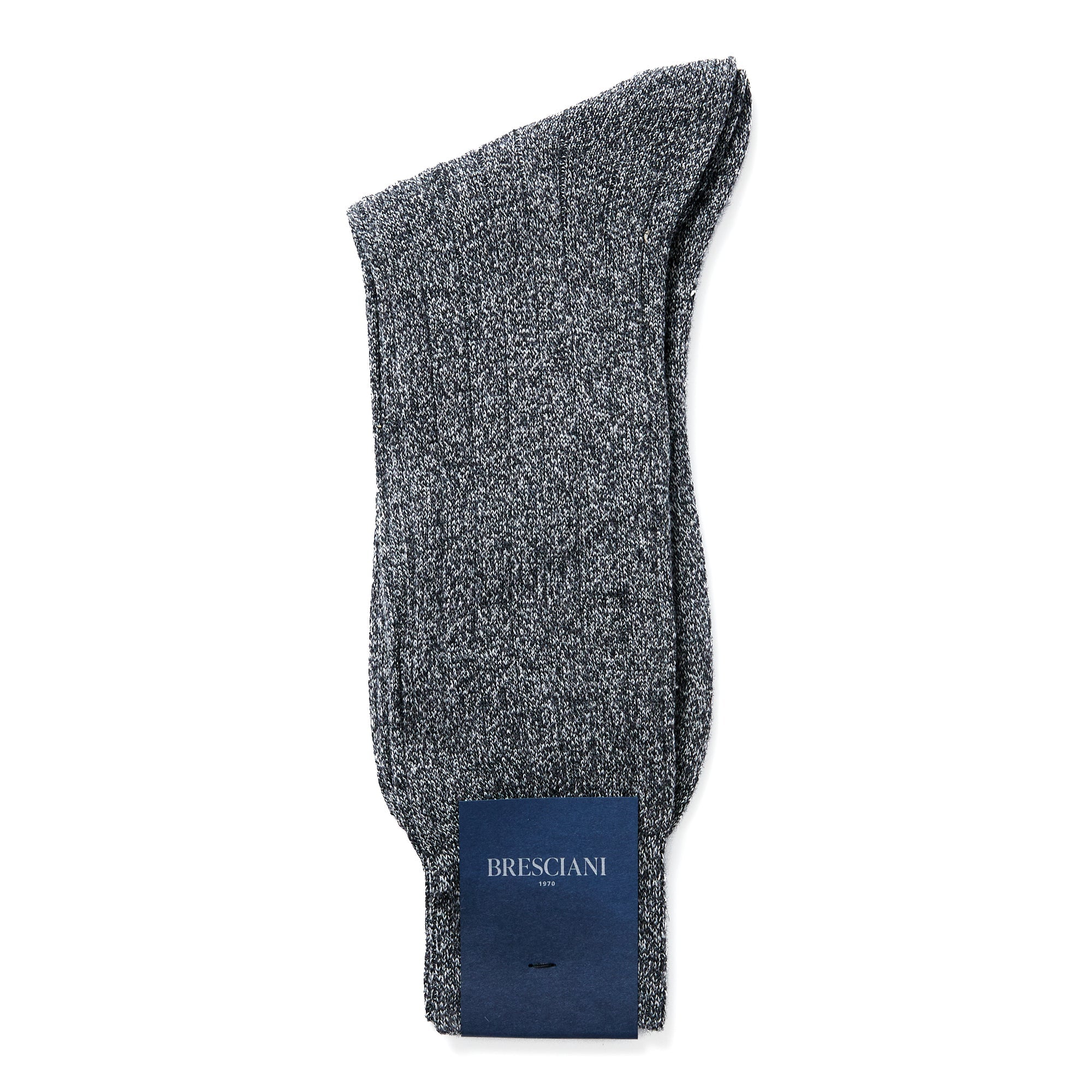 BRESCIANI Ribbed Business Socks CHARCOAL - Henry BucksSocks17AW230004 - CHCL - MED