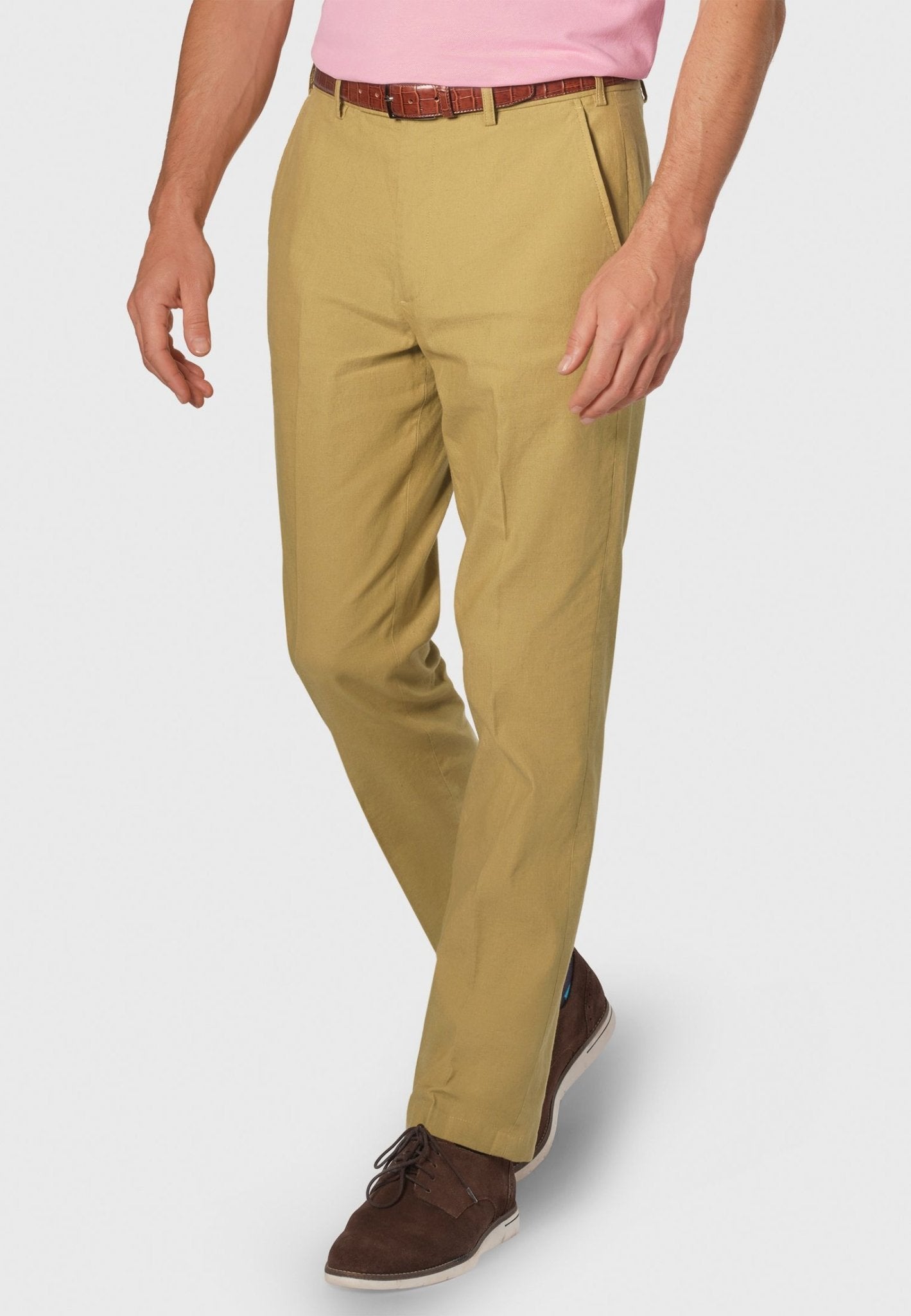 BROOK TAVERNER Amiss Linen Stretch Trouser SAND REG - Henry BucksTrouser - Formal38SS230146 - SAND - R - 32