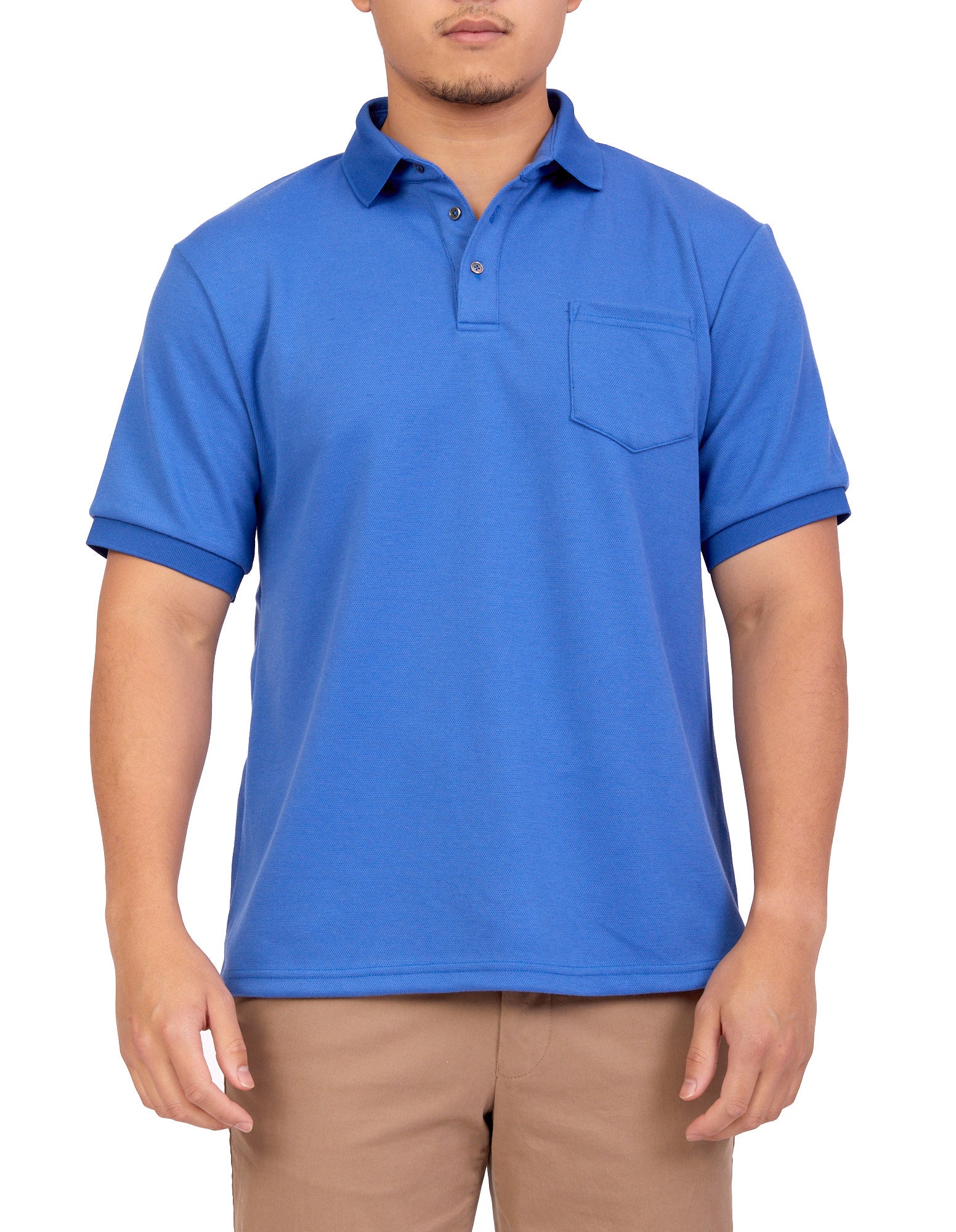 Bucks Casual Mark Polo Blue - Henry BucksPolo38AW220025 - BLUE - SM