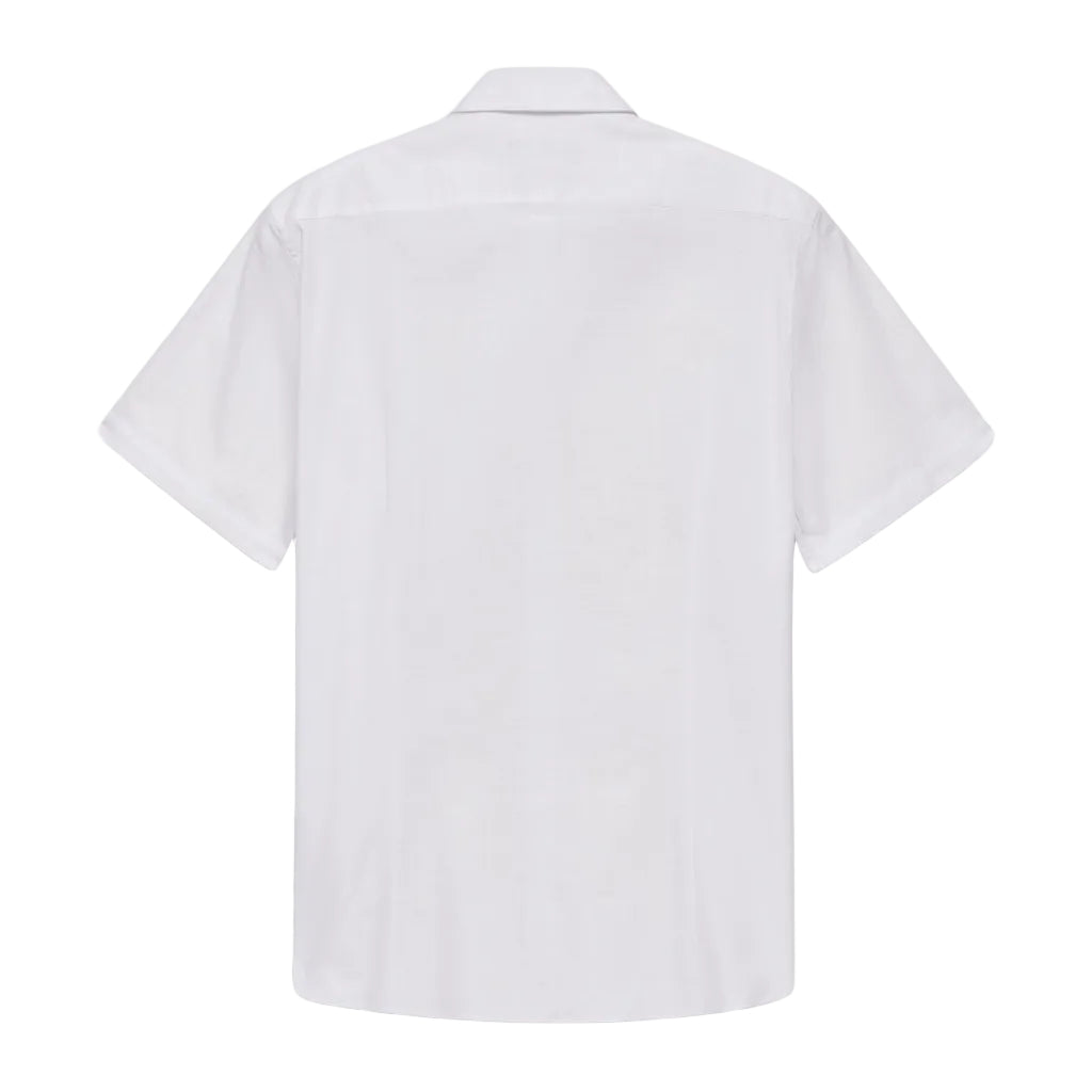 BUGATTI Cotton Short Sleeve Shirt WHITE