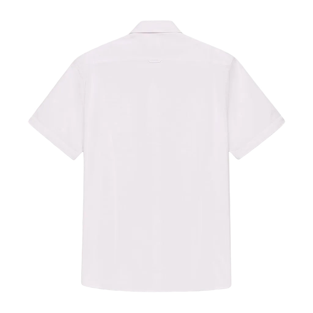 BUGATTI Casual Cotton Short Sleeve Shirt WHITE