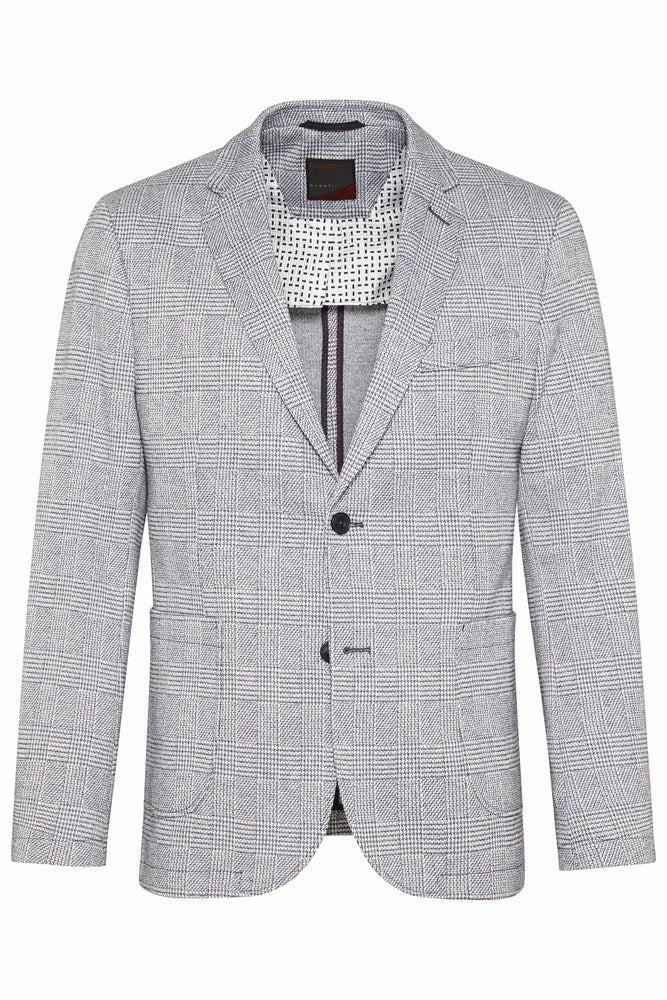 BUGATTI 2 Button Blazer in chequered GREY - Henry BucksBlazers33SS230012 - GREY - 50