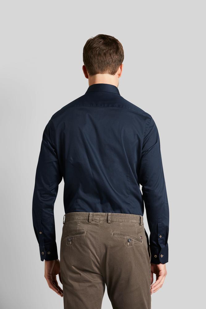 BUGATTI Buttoned Long Sleeve Single Cuff Shirt DARK NAVY - Henry BucksShirts38AW240089 - DKNV - SC - M