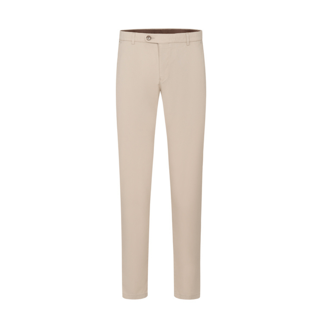 BUGATTI Cotton Stretch Chino BEIGE - Henry Bucks