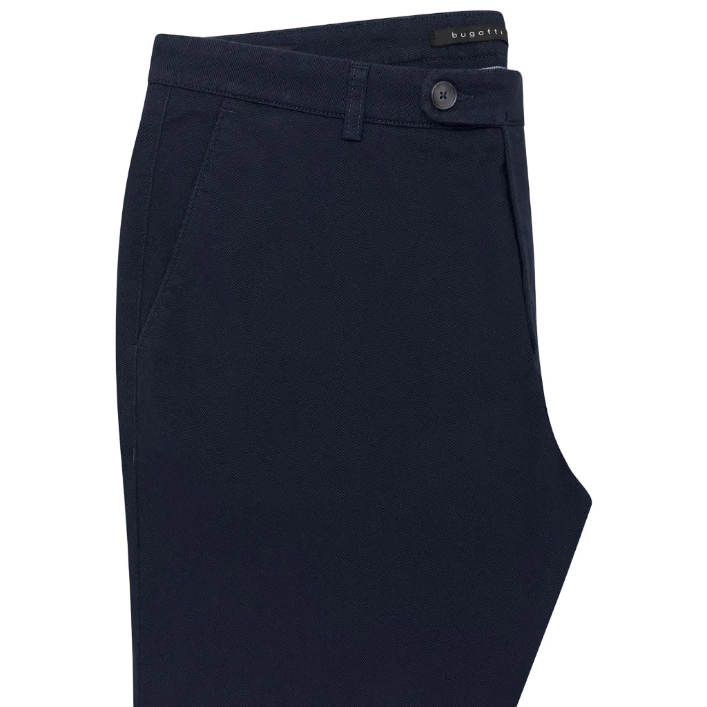BUGATTI Cotton Stretch Chino NAVY - Henry Bucks