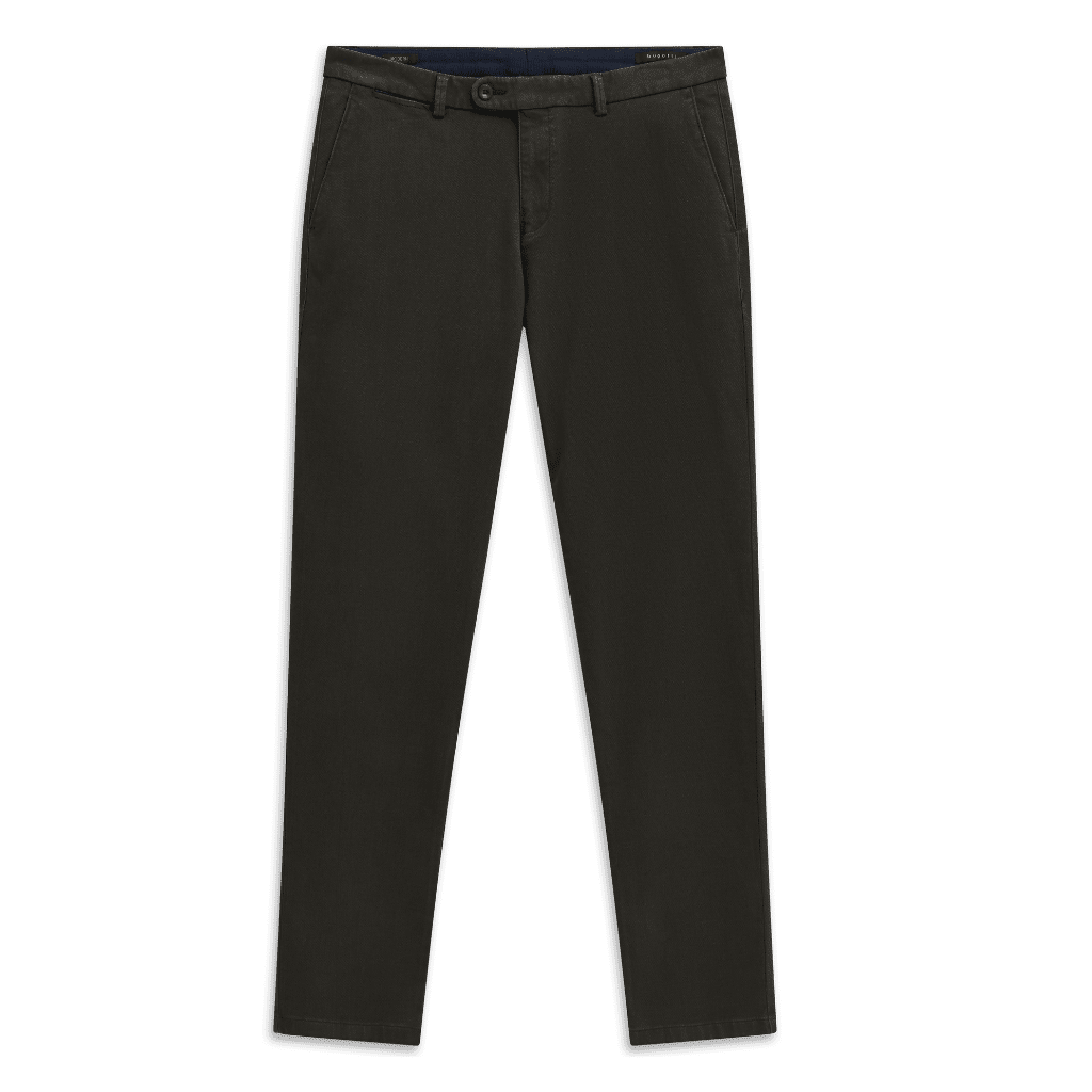 BUGATTI Flat Front Chino DARK GREY - Henry Bucks