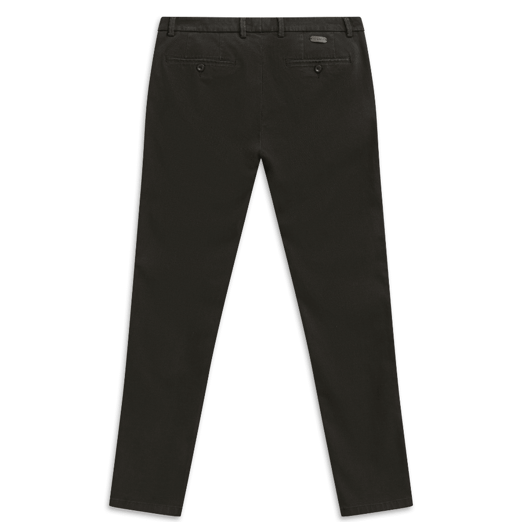 BUGATTI Flat Front Chino DARK GREY - Henry Bucks
