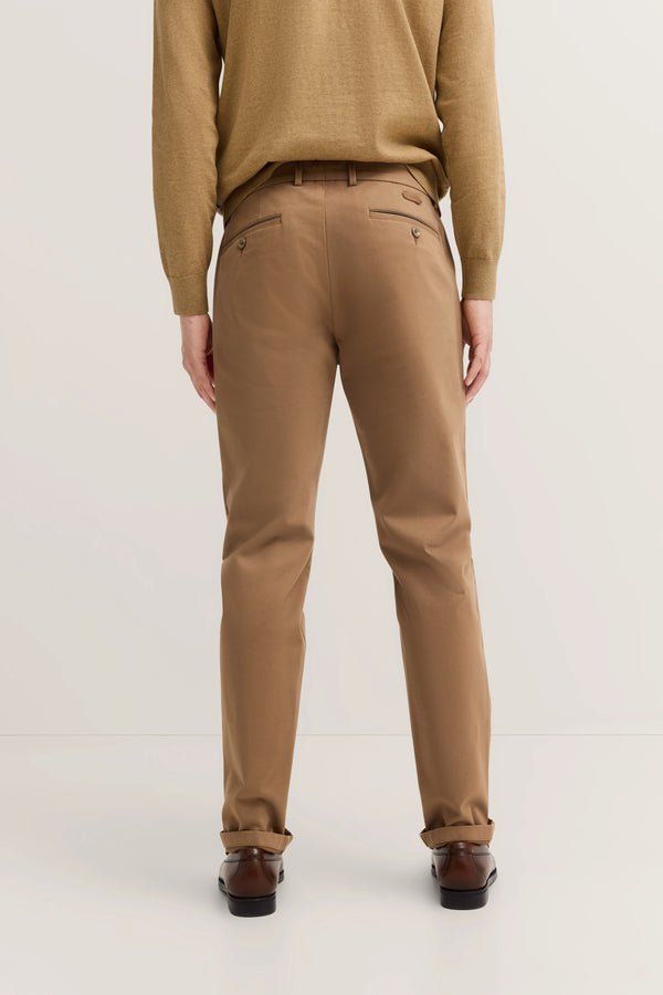 BUGATTI Lux Cotton Stretch Chino BRASS - Henry Bucks