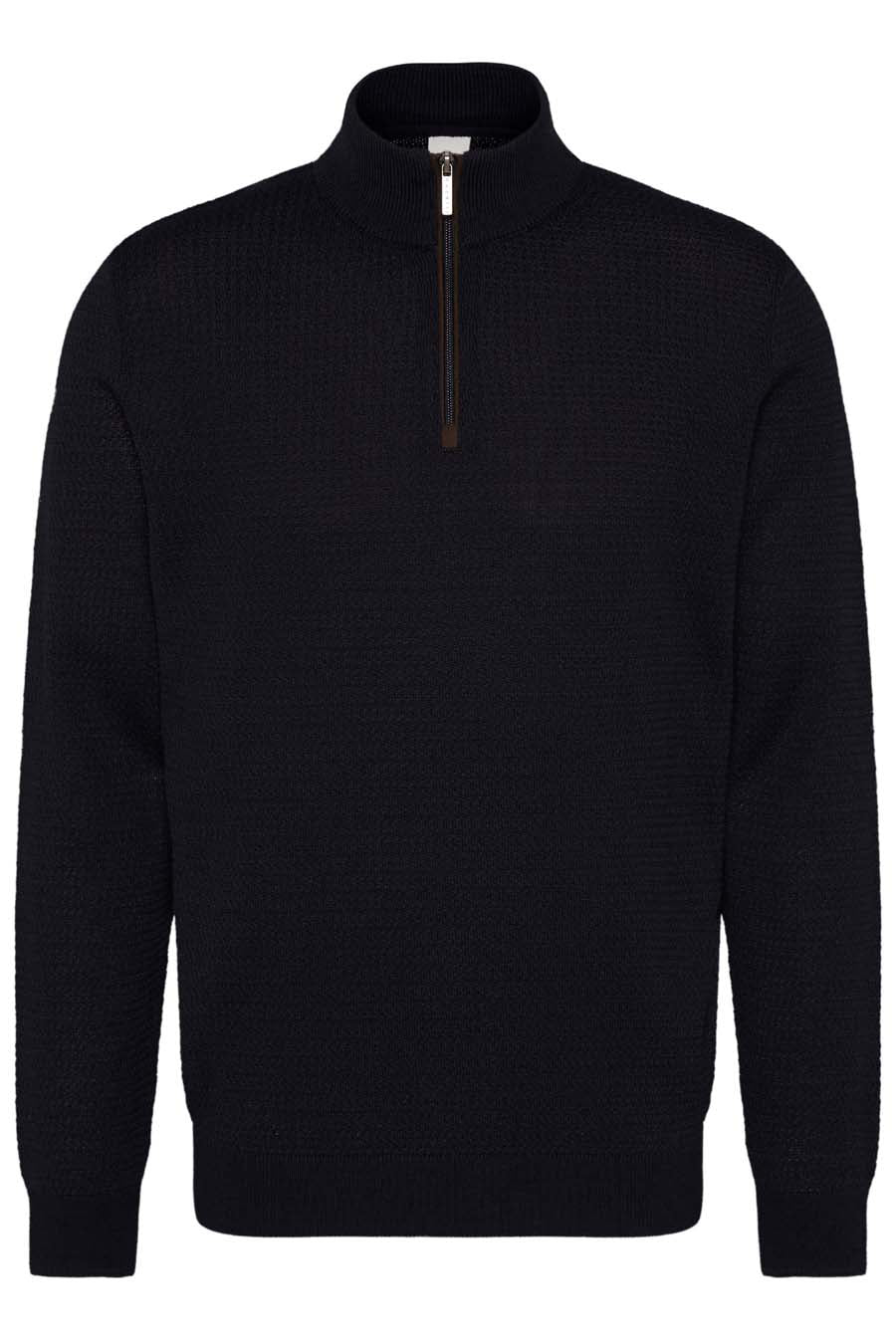 BUGATTI Mens Long Sleeve Half Zip Sweater NAVY - Henry BucksSweatshirt38SORW2311 - NAVY - M