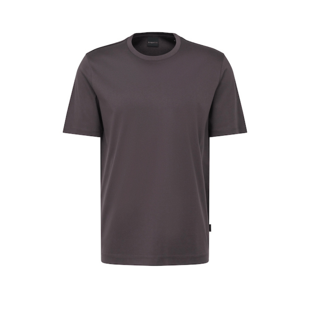 BUGATTI Plain Cotton T-shirt BROWN - Henry Bucks