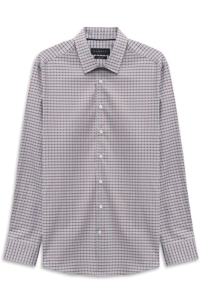 BUGATTI Printed Casual Shirt BLACKBERRY - Henry Bucks
