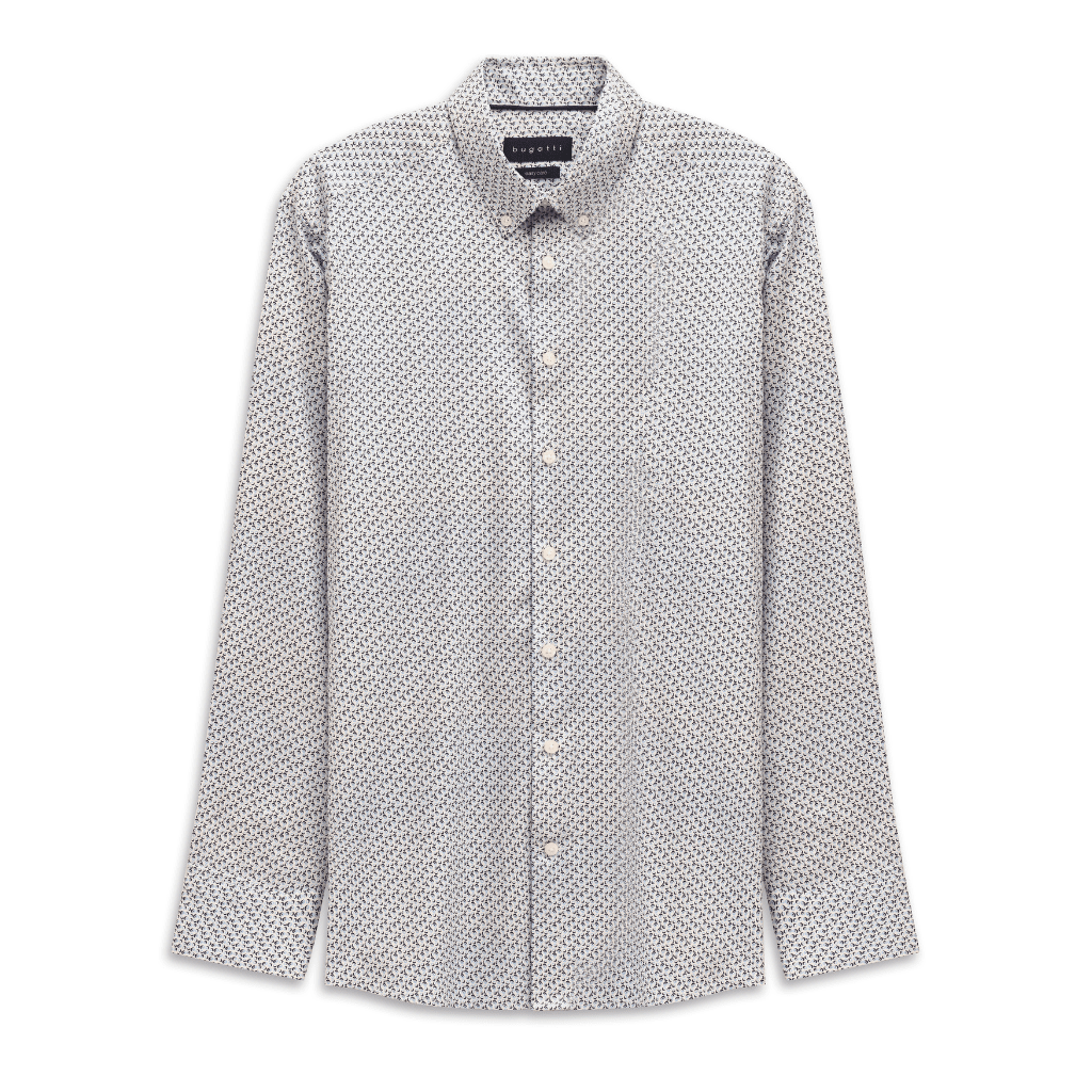 BUGATTI Printed Casual Shirt LIGHT BLUE - Henry Bucks