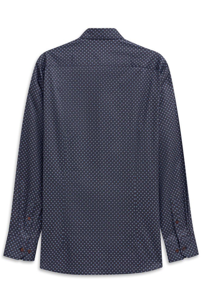 BUGATTI Printed Casual Shirt NAVY - Henry Bucks