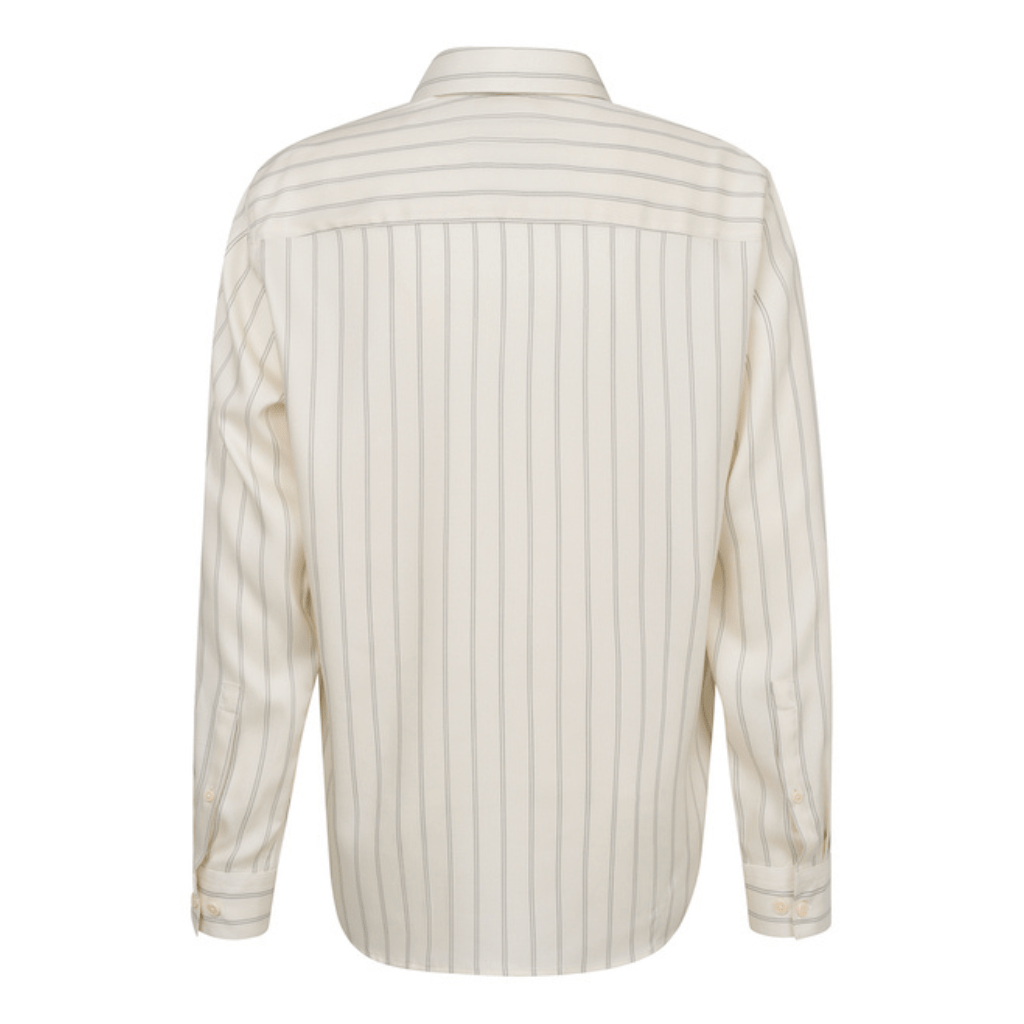 BUGATTI Stripe Long Sleeve Shirt BEIGE - Henry Bucks