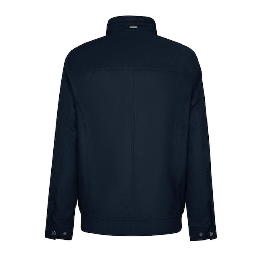 BUGATTI Zipped Bomber Jacket NAVY - Henry Bucks