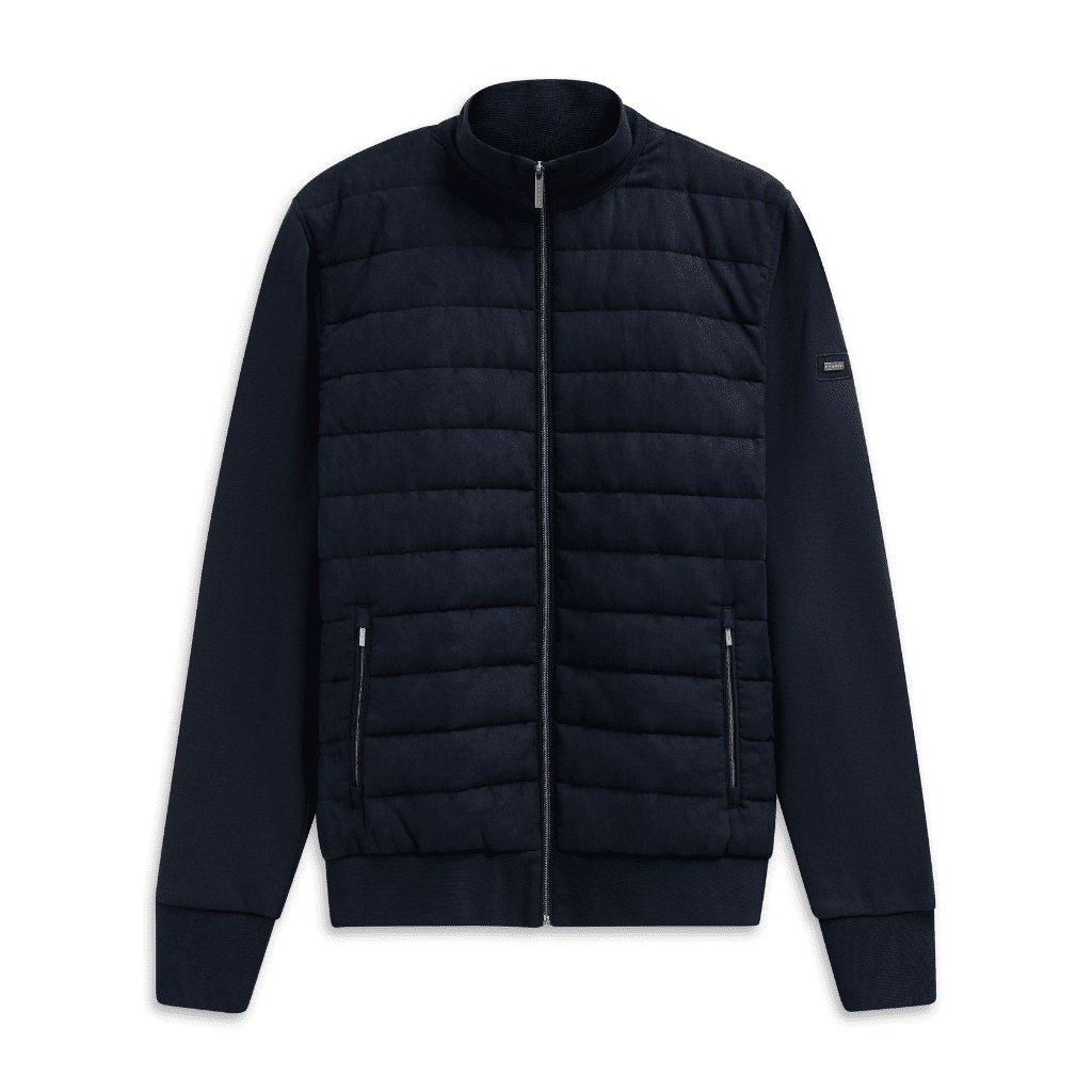 BUGATTI Zipped Puffer Jacket NAVY - Henry Bucks