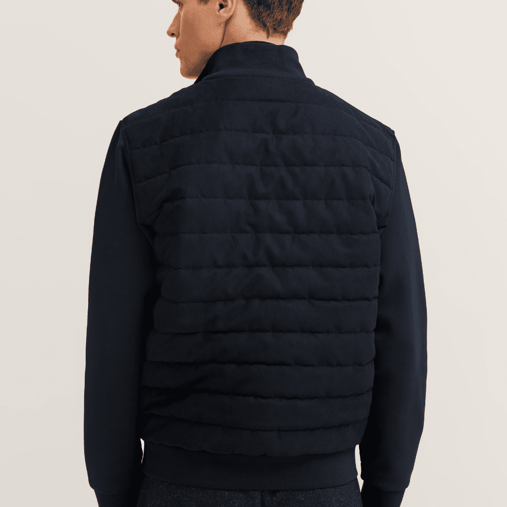 BUGATTI Zipped Puffer Jacket NAVY - Henry Bucks