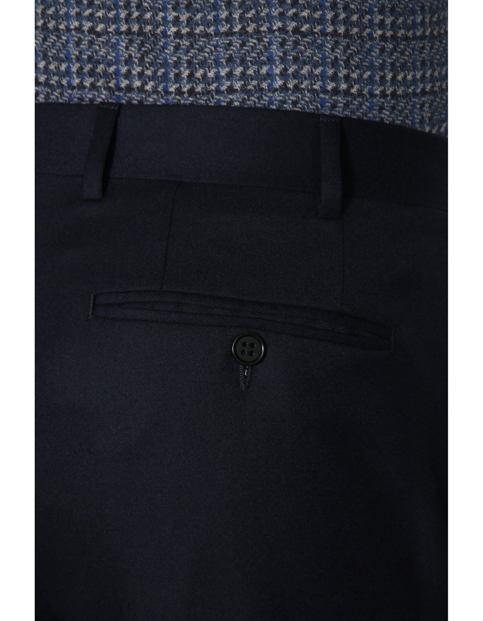 CANALI WOOL SUPER 100'S 1P TRU NAVY REG - Henry BucksTROUSERS3400280 - NAVY - R - 46