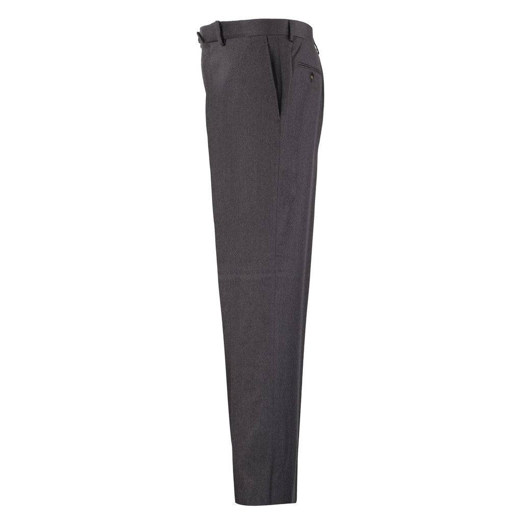 CARUSO Cashmere Formal Trouser CHARCOAL - Henry Bucks