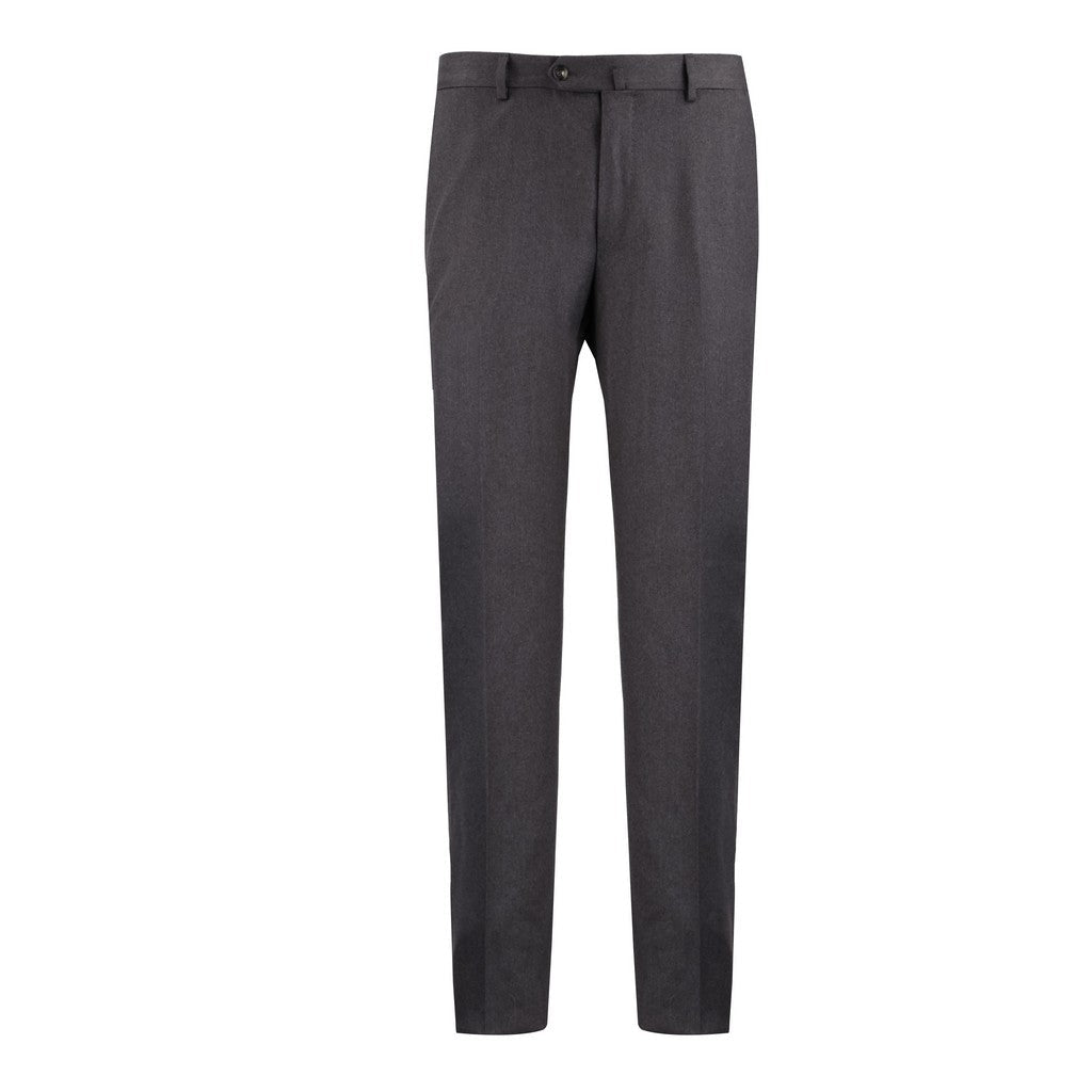 CARUSO Cashmere Formal Trouser CHARCOAL - Henry Bucks