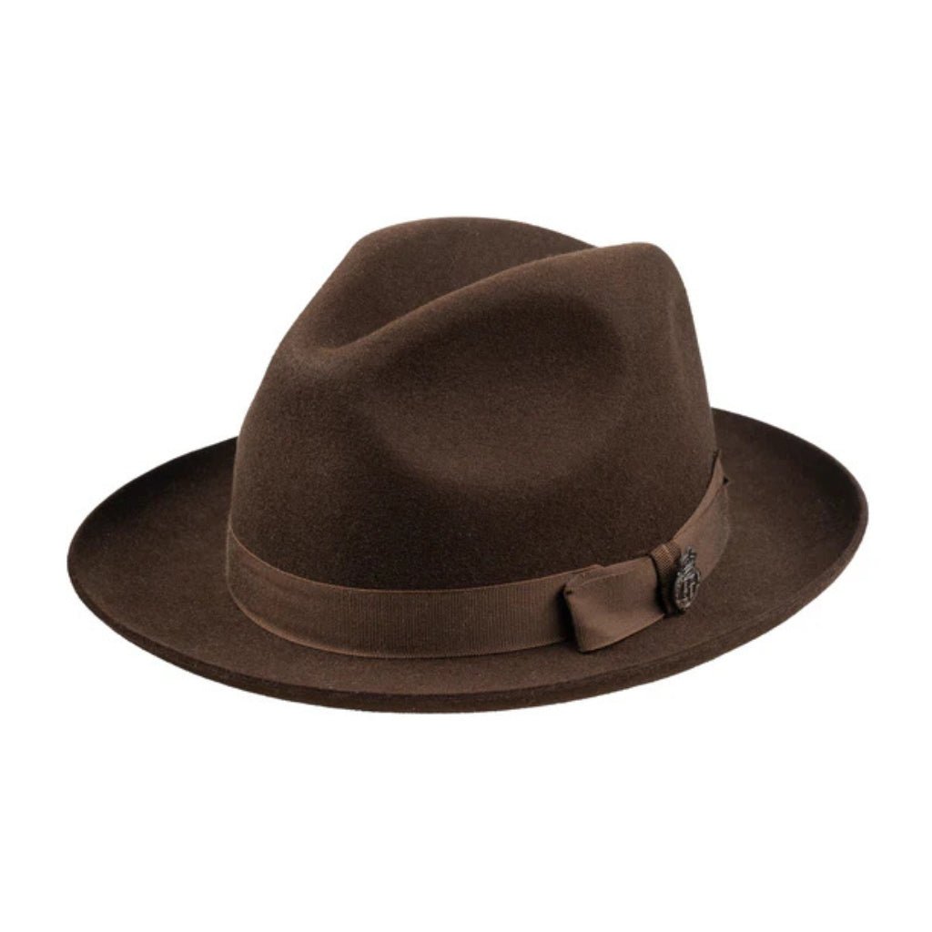 CHRISTYS' Epsom Racing Trilby SABLE - Henry Bucks