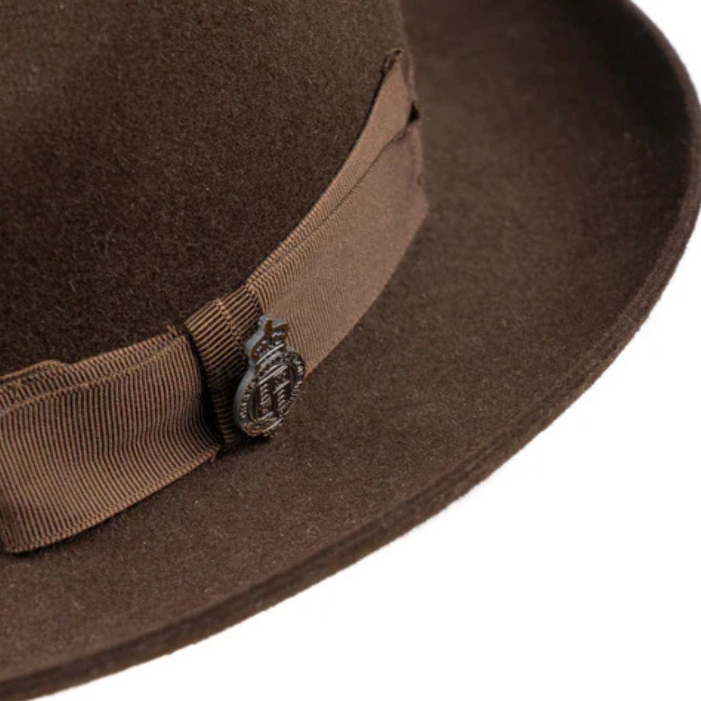 CHRISTYS' Epsom Racing Trilby SABLE - Henry Bucks