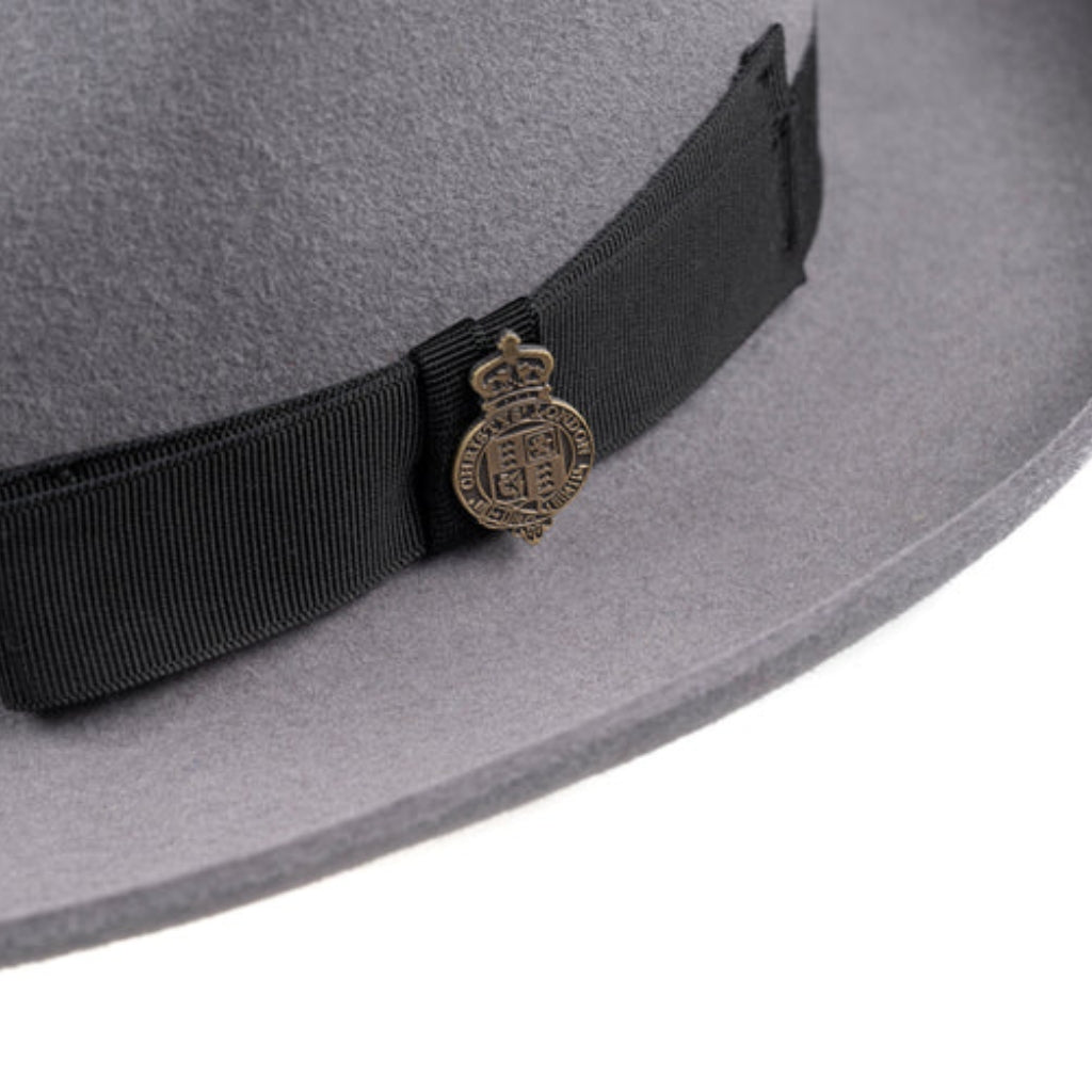 CHRISTYS' Epsom Racing Trilby SILVER GREY - Henry Bucks